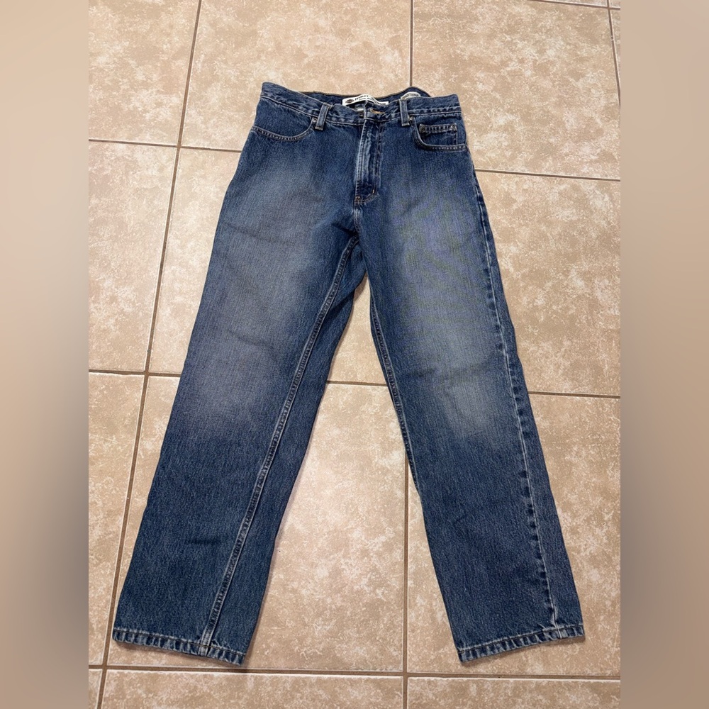 Harley-Davidson Men's Dark Blue Straight Jeans